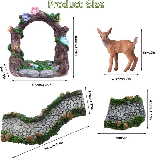 Fairy Garden Accessories, 27 Pcs, Fairy Garden Kit, Fairy Garden Walkway Path, Miniature Garden Figurines, Micro Landscape Ornaments for DIY Craft